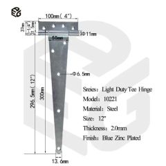 Factory Direct Delivery Iron Gate Hardware Hinge for Doors and Windows - Image 2
