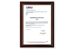LEKO Membership Certificate certificate from Foshan Ron Hospitality Supplies Co., Ltd.