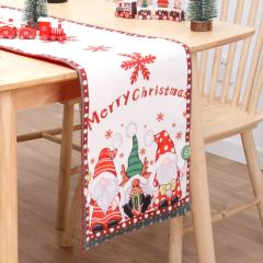 Christmas Table Runner Double Layer Cotton Linen Table Mat Origin China Model NO. NV-213 Suitable for All Material Polyester - Image 3