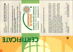 OK-TEX100 certificate from Yangzhou Round Toy Co., Ltd.