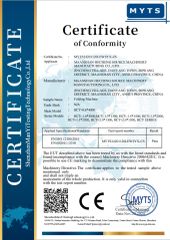 CE certificate from Maanshan Hecheng Source Machinery Manufacturing Co., Ltd.