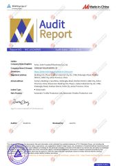 Rheinland offline entity certification certificate from Anhui Jinke Foodstuff Machinery Co., Ltd.