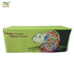 Custom Logo Printing Advertising Table Covers Table Throw with Runner - Image 4