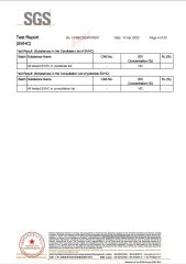 REACH Compliance certificate of CB (XIAMEN) INDUSTRIAL CO., LTD. – certificate photo, supplier certificates section
