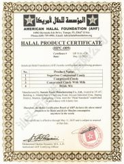HALALSUNTAK certificate from Suntak Foods Manufacturing Co.,LTD