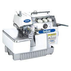 Br-737bk Three Thread Overlock Back Latching Sewing Machine Color White Type Garment Origin China Trademark BRITEX HS Code - Image 1