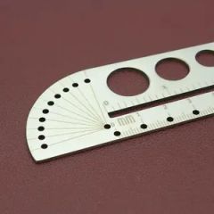 Drawing Stencils Metal Ruler Etching Environment-Friendly Material Stainless Steel Straight Ruler - Image 6