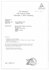 CE for suture2 certificate of Sheenrise Medical Trade Co., Ltd. – certificate photo, supplier certificates section