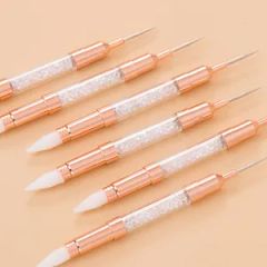 Guyo Custom Double-Side Dotting Tools Logo Custom Handle Metal Hair Kolinsky HS Code 9603290090 Specification #2-#18 Origin Jiangxi. - Image 3