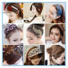Womenflower Bowknot and Flower Headdress Occasion All Style Elegant Shape Flowers Trademark OEM Origin Fuzhou Type Headbands - Leshun Fashion Manufacturing Co., Ltd.