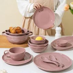 High Quality Restaurant Tableware Plates Bowls Sets Ceramic Dinnerware for Gift - Image 6
