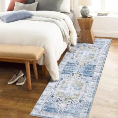 Machine Washable Long Hallway Faux Wool Fuzzy Runners Tropical Rugs Monstera Bedside Kitchen Plush Fur Carpet Runner Rug - Image 4