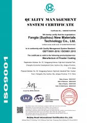 ISO9001 certificate from Fangta (Suzhou) New Materials Technology Co., Ltd