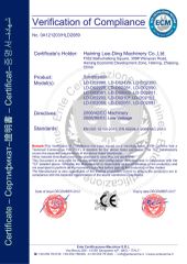 SANDBLASTER certificate of Haining Lee-Ding Machinery Co., Ltd. – certificate photo, supplier certificates section
