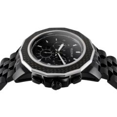 Carbon Fiber Men's Chronograph Watch with Three-Eye Design - Image 3