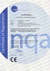 CE Certificate of Automatic Cannon+Ballfeeder certificate from Nanjing Pegasus Recreation Equipment Co., Ltd.