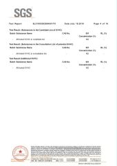 SGS Test Report 4 certificate from Eiffel Medical Supplies Co., Ltd.