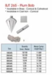 Cast Iron Plumb Bobs, For Industrial Type Conical Shape Conical Brand Black Jack Weight customized Material Cast Iron Application - Image 1