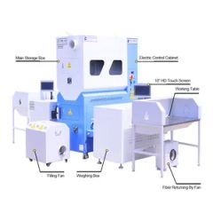 High Accuracy Foot Pedal Drive Goose Down Jacket Filling Machine for Apparel - Shanghai Fuda Down Fiber Filling Machine Co., Ltd.