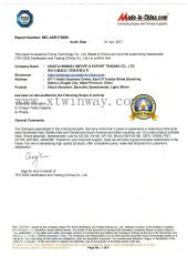 tuv certification certificate from XINGTAI WINWAY IMPORT & EXPORT TRADING CO., LTD.