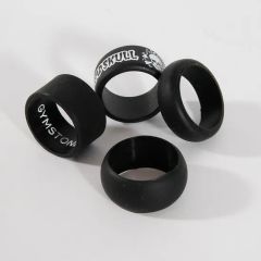 Factory Womens Silicone Rubber Rings Finger Rings with Custom Logo - Image 5