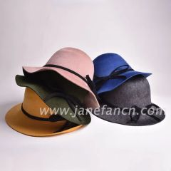 Wholesale Fedora Hats Women Custom Wool Felt Hat in Different Color - Image 5