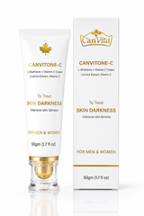 Canvitone-C facial cream for Skin Darkness and dark spots whitening and glowing with Gluthione- Vitamin C 50 gm - Image 2