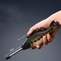 Simulated Sea Bass Shaped Creative Circulating Gas Lighter Igniter - Image 2