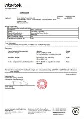 Certificates certificate from Jinan Wellda Trade Corporation Ltd