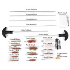 Multi-Caliber Gun Cleaning Kit Cleaner Steel Brush with Aluminum Case - Image 6