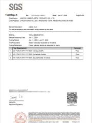 Product Inspection Report certificate from Xingtai Xinbei Plastic Products Co., Ltd.