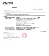 oukai stroller EN1888 certificate from Kunshan Longlide Import and Export Co., Ltd.