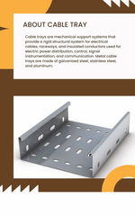 Hot Dip Gi Ladder Type Cable Tray Type Perforated Thickness 1.6 mm Shape Rectangular Tray Width 150 mm Tray Length 2500 - Image 8
