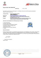 BV certificate from KingLong Hardware Factory