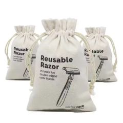 Promotional Drawstring Bags Canvas Drawstring Gift Bag Custom - Image 4