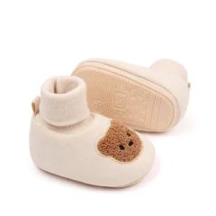 High Quality Spring Autumn Bear Rabbit Design Winter Socks Baby Shoes Unisex - Image 2