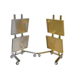 Favorable Rolling Metal Storage Utility Cart Mobile Cart Beauty Trolley - Image 2