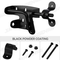 JL2216 Black Steel Slide Bolt Lock 144mm 35-50mm 1Y MOQ100 Part Pin OEM Accept Style Modern Origin Zhejiang Model NO. JL2216 - Image 4
