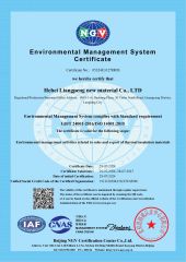 Environmental Management System Certificate certificate from Hebei Liangpeng New Material Co., Ltd.