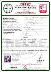 HALAL CERTIFICATE certificate from GUZEL CAN GIDA TARIM URUNLERI INS.TUR.SAN.TIC.VE.LTD.STI