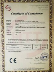 CE certificate from HEBEI XINGJIU VEHICLE INDUSTRY SCI-TECH CO., LTD.