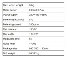 Wheel Balancer/Workshop Equipment/Car Tyre Balancing Machine Model Bl500 - Image 5