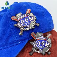 Customized Design Zinc Alloy Baseball Style Badge Be Decorated with a Hat - Zhongshan Best Trading Co., Ltd.