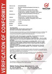 CE certificate from Shenzhen Guangyang Zhongkang Technology Co., Ltd.