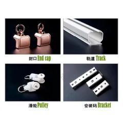 Dual Rail Curtain Tracks for Multi Layered Curtain Systems Origin China Model NO. WY-CT Type Flatted Track Track Number Double - Image 5