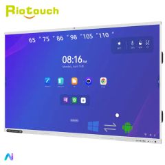 98 Inch Electronic Whiteboard for Conferences with High Precision Writing and Android - Image 1