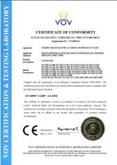 CE certificate of SLC1-D contactors certificate of Wenzhou Xinchi International Trade Co., Ltd. – certificate photo, supplier certificates section