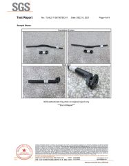 Text Report certificate of Tianjin Bimotech Co., Ltd – certificate photo, supplier certificates section