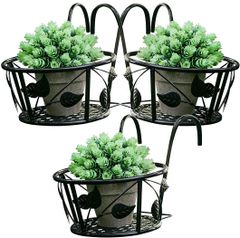 Attractive design metal planter pot flower design wall hanging hanger stand customized size metal flower pot - Image 6