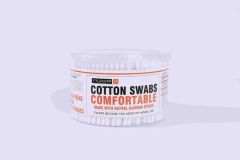 Baby Cotton Swab Safely Clean HS Code 56012100 Model NO. YT300M Trademark OEM/ODM Origin Hubei China Material 100% - Image 1